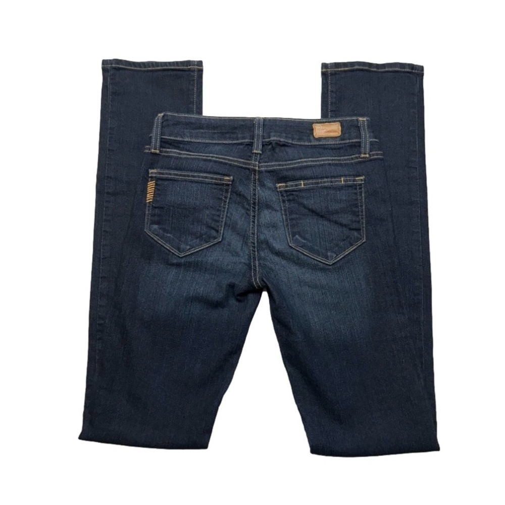 Paige Women’s Skyline Low-rise Dark Wash Jeans, Size 25 (26x33), Made in USA - Picture 3 of 14